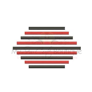 Line Embroidery Design - Machine Embroidery Designs - 18 Sizes - Instant Download