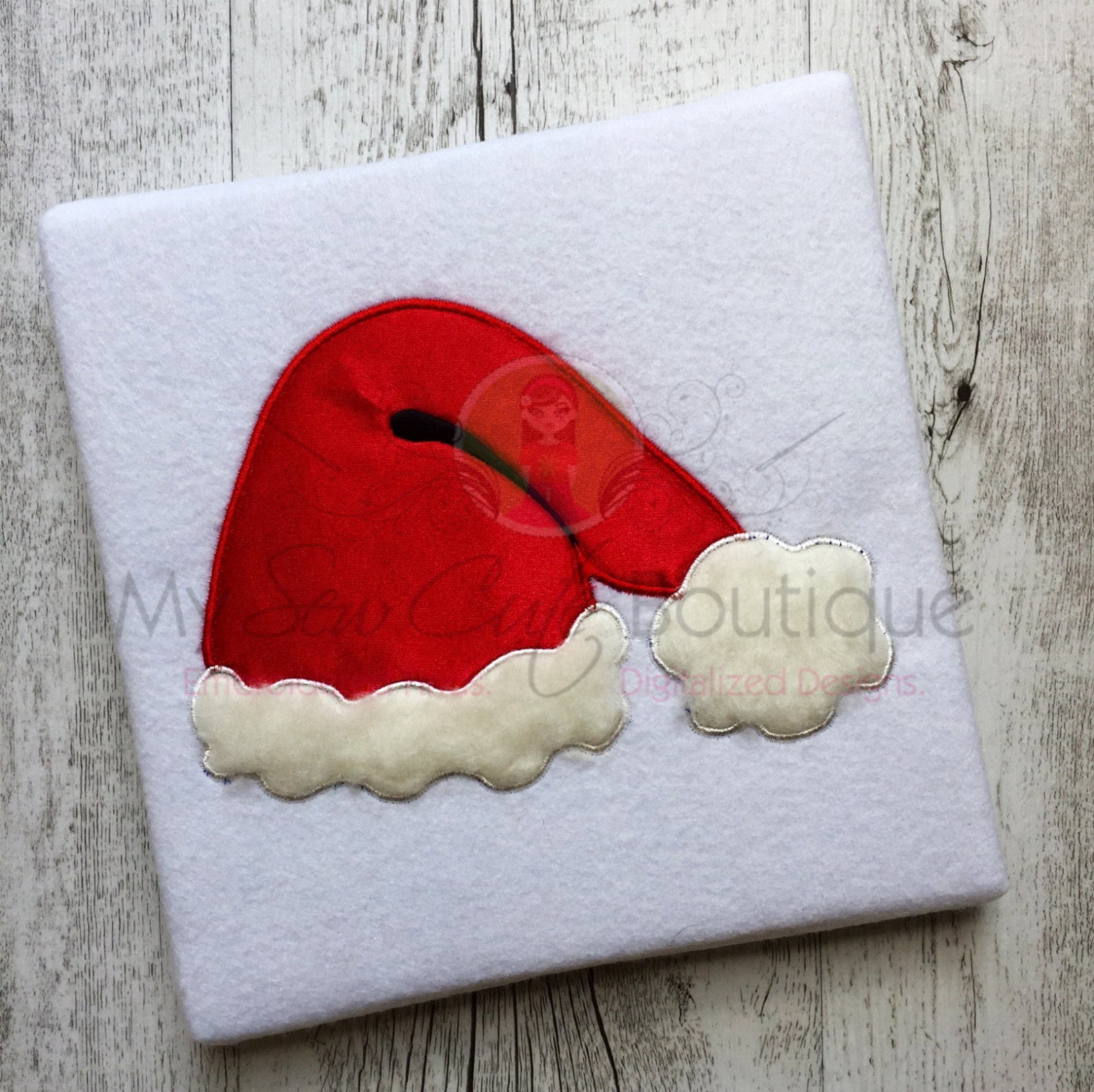 Santa Hat Applique Machine Embroidery Designs Christmas Etsy