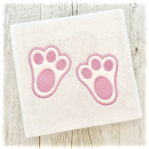 Bunny Feet Applique Machine Embroidery Designs, Bunny Applique Designs, Easter Applique Design, Easter Embroidery Design, Animal Applique