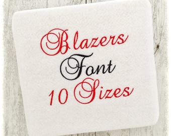 Blazers Machine Embroidery Font Monogram Alphabet, Monogram Embroidery Designs, Embroidery Font File, BX Embroidery Fonts, Script BX Font