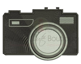 Camera Embroidery Design - Instant Download - 3 Sizes - Instant Download