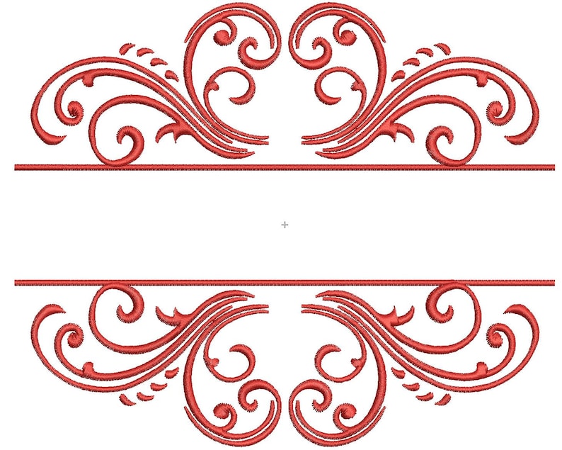 Frame Embroidery Design Machine Embroidery Pattern Monogram Etsy