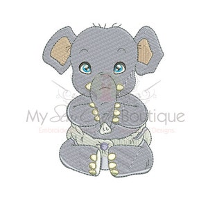 Baby Elephant Machine Embroidery Design, Baby Elephant Embroidery Design, Baby Embroidery, Animal Embroidery, Baby Girl Embroidery