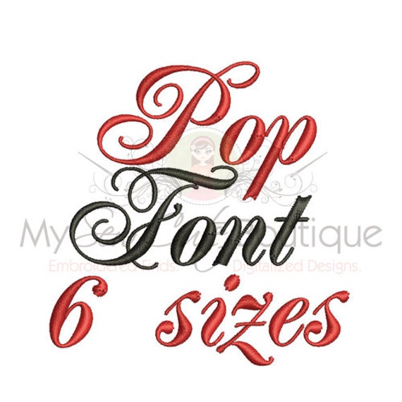 Pop Machine Embroidery Font Monogram Alphabet, Monogram Embroidery Fonts PES Monogram Fonts, Script Embroidery Font, BX Embroidery Fonts