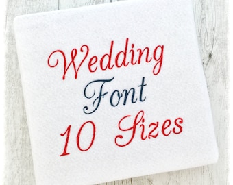 Wedding Machine Embroidery Font Monogram Alphabet, Wedding Embroidery Design, Script Embroidery Font Design, Cursive Embroidery Font PES