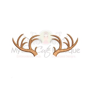 Deer Antlers Machine Embroidery Design, Antlers Embroidery, Antler Embroidery, Hunting Embroidery, Hunter Embroidery, Buck Embroidery