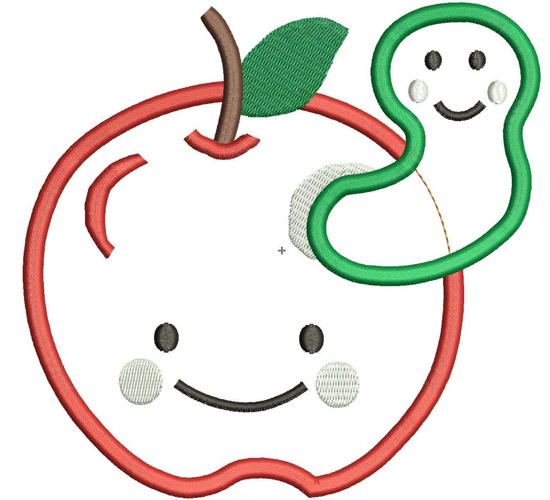 Apple Applique Machine Embroidery Design Applique Applique Design Apple ...