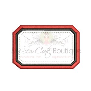 長方形のアップリケ機械刺繍デザイン、長方形のアップリケデザイン、長方形の刺繍デザイン、アップリケフレーム、刺繍フレーム