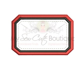 Rectangle Applique Machine Embroidery Design, Rectangle Applique Design, Rectangle Embroidery Design, Applique Frames, Embroidery Frames
