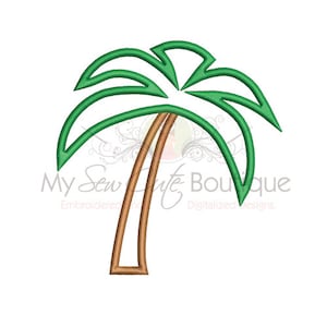 Palm Tree Applique Machine Embroidery Design Palm Tree Applique Design Palm Tree Embroidery Beach Applique, Summer Applique, Island Applique