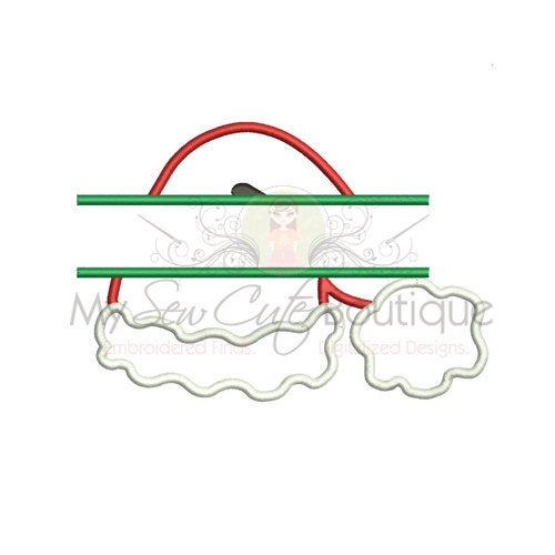 Machine Embroidery Split Santa Split Santa Hat Applique Machine Embroidery Designs Christmas Applique ...