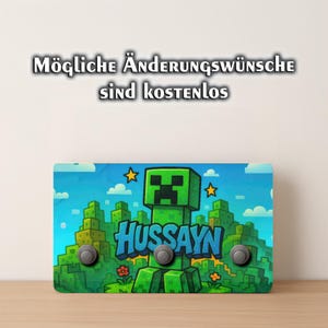 Children&#39;s wardrobe personalized with name and desired motif, children&#39;s wardrobe, children&#39;s coat hooks, children&#39;s wooden wardrobe