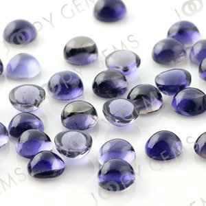 Iolite Cabochon 8mm Round per stone image 2