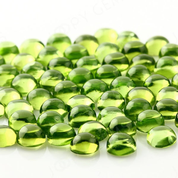 Peridot Cabochon 6mm Round - per stone