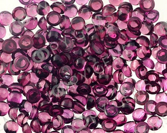 Rhodolite Garnet Cabochon 3mm Round - per stone