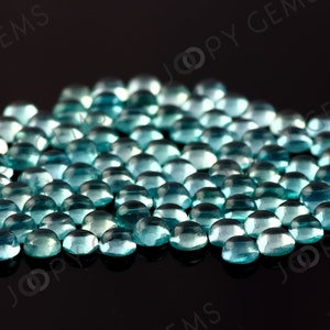 Cabochon di apatite rotondo da 4 mm per pietra immagine 1