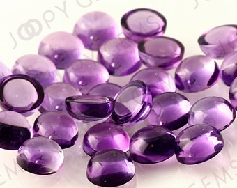 Amethyst (Brazilian) Cabochon 6mm Round  - per stone