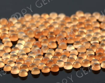 Peach Moonstone Cabochon 2mm Round - per stone