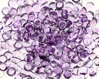 Amethyst (Brazilian) Cabochon 3mm Round  - per stone