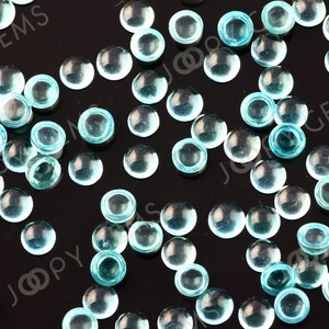 Cabochon di apatite rotondo da 4 mm per pietra immagine 3