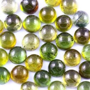 Yellow-Green Tourmaline 5mm Round - per stone