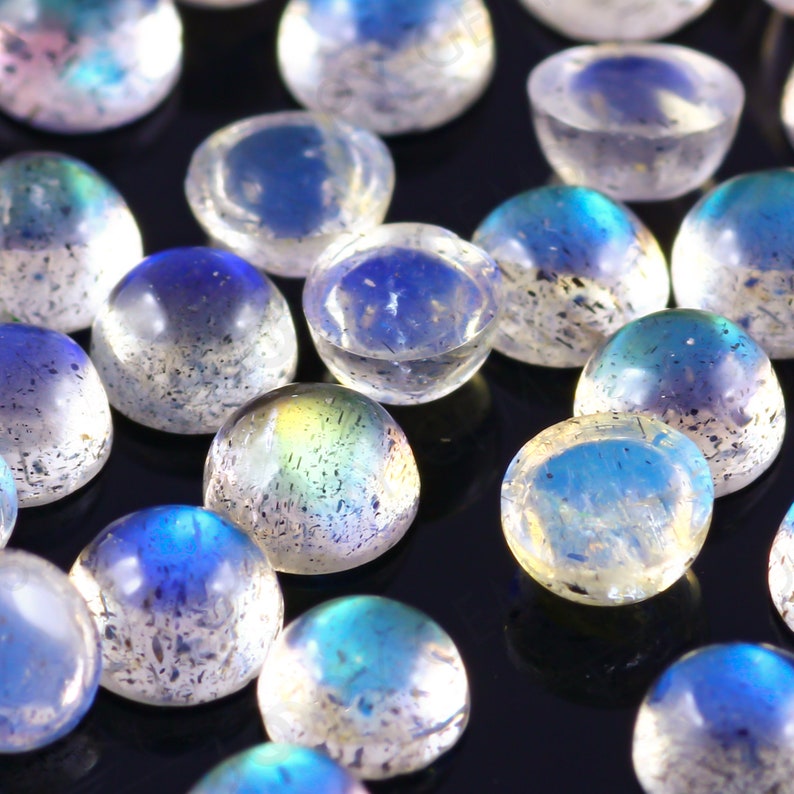 Labradorite Cabochon 3mm Round per stone image 7