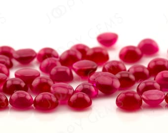 Ruby Cabochon 4mm Round - per stone
