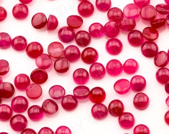 Ruby Cabochon 3mm Round - per stone