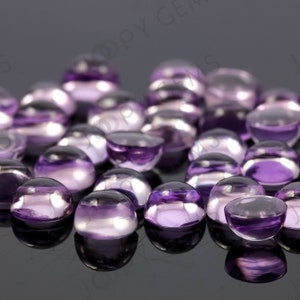 Pink Amethyst Cabochon 6mm Round - per stone