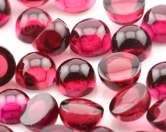Rhodolite Garnet Cabochon 4mm Round - per stone
