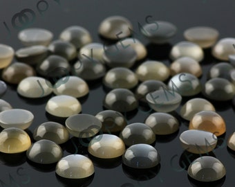 Grey Moonstone Cabochon 8mm round - per stone