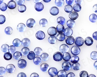 Blue Sapphire Cabochon 2mm Round - 1 stone