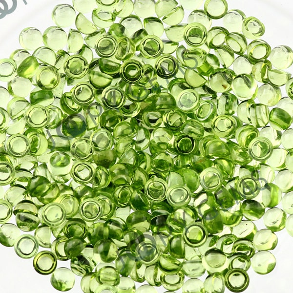 Peridot Cabochon 3mm Round - per stone