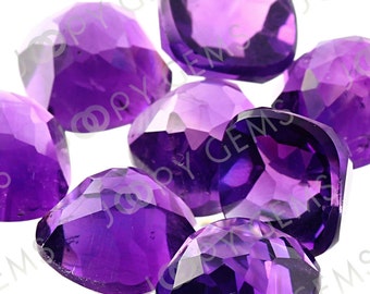 Amethyst (African) Rose Cut  Cabochon 8mm Square Cushion - per stone