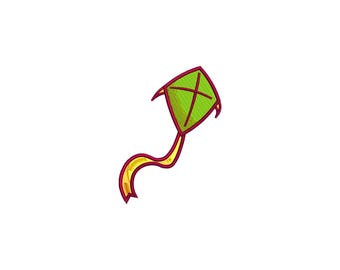 Summer embroidery design, Kite embroidery, embroidery pattern, embroidery files, machine embroidery designs, Ocean, Sea, Palm tree