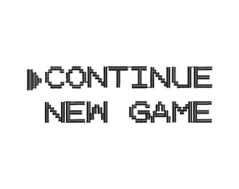 Continue new Game Machine Embroidery Design, Embroidery Designs, Machine Embroidery, Embroidery Patterns, Embroidery Files, Instant Download