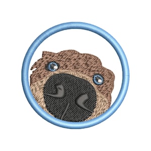 Dog machine embroidery designs, Funny embroidery, Embroidery pattern, Embroidery files, Animal embroidery, Cute dog, Digital download