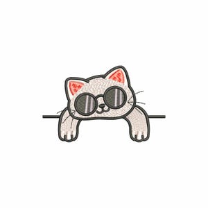 Cat machine embroidery designs, baby embroidery designs, embroidery pattern, embroidery files, animal embroidery, digital download