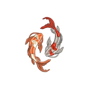 Koi fish machine embroidery designs, Japanese art, Fishing, embroidery pattern, embroidery files, trendy embroidery, digital download