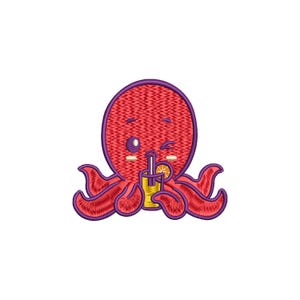 Octopus embroidery design, Funny embroidery design, Pet embroidery, Machine embroidery designs, Trendy embroidery designs, Digital download