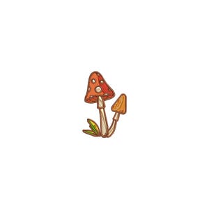 Mushroom embroidery design, Baby embroidery designs, Forest, Embroidery file, Embroidery pattern, machine embroidery design, Food embroidery