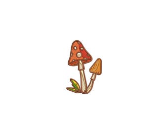 Pilz Stickdatei, Stickdatei Baby, Wald, Stickdatei, Stickmuster, Maschinenstickerei, Futterstickerei