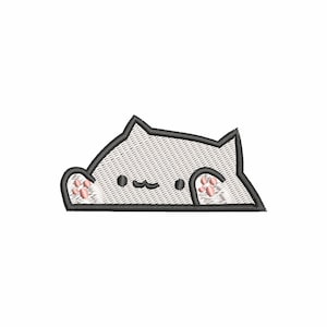 Cute cat machine embroidery designs, baby embroidery designs, embroidery pattern, embroidery files, animal embroidery, digital download