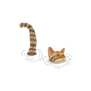 Cat machine embroidery designs, baby embroidery designs, embroidery pattern, embroidery files, animal embroidery, digital download