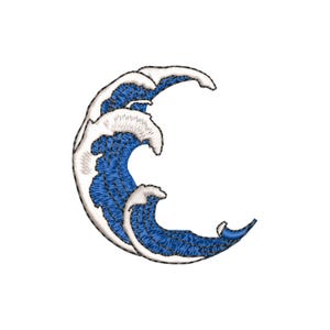 The great wave off kanagawa, machine embroidery designs, japanese embroidery, embroidery files, embroidery pattern, digital download, Logo