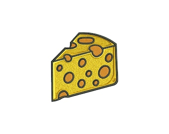 Mini Käse Stickmuster, Stickmuster, Stickdateien, Baby Stickmuster, Stickdatei Essen, digitaler Download