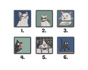 Mini funny cat machine embroidery designs, baby embroidery, animal embroidery design, embroidery files, Pet embroidery, digital download