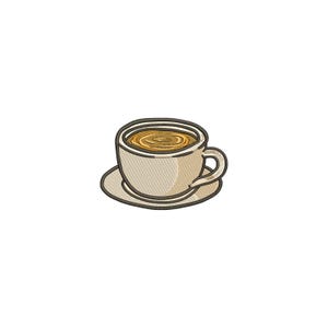 Coffee embroidery design, kitchen embroidery, embroidery files, embroidery pattern, machine embroidery designs, Fall embroidery designs