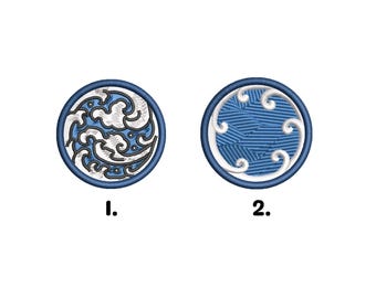 The great wave off kanagawa bundle, machine embroidery designs, japanese embroidery, embroidery files, applique embroidery, digital download
