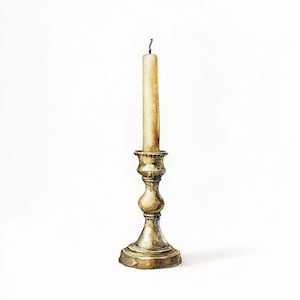 12 elegantes candelabros de latón, candelabro vintage, decoración clásica para el hogar, candelabro antiguo, iluminación suave, pieza de decoración atemporal.